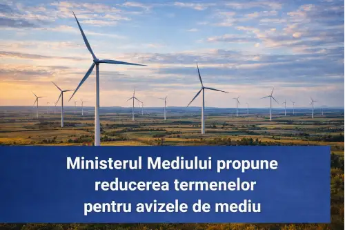 Ministerul Mediului, Apelor și Pădurilor pregătește modificări legislative importante care vizează simplificarea și accelerarea procedurilor de evaluare a impactului asupra mediului pentru proiectele publice și private