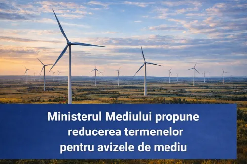 Ministerul Mediului, Apelor și Pădurilor pregătește modificări legislative importante care vizează simplificarea și accelerarea procedurilor de evaluare a impactului asupra mediului pentru proiectele publice și private